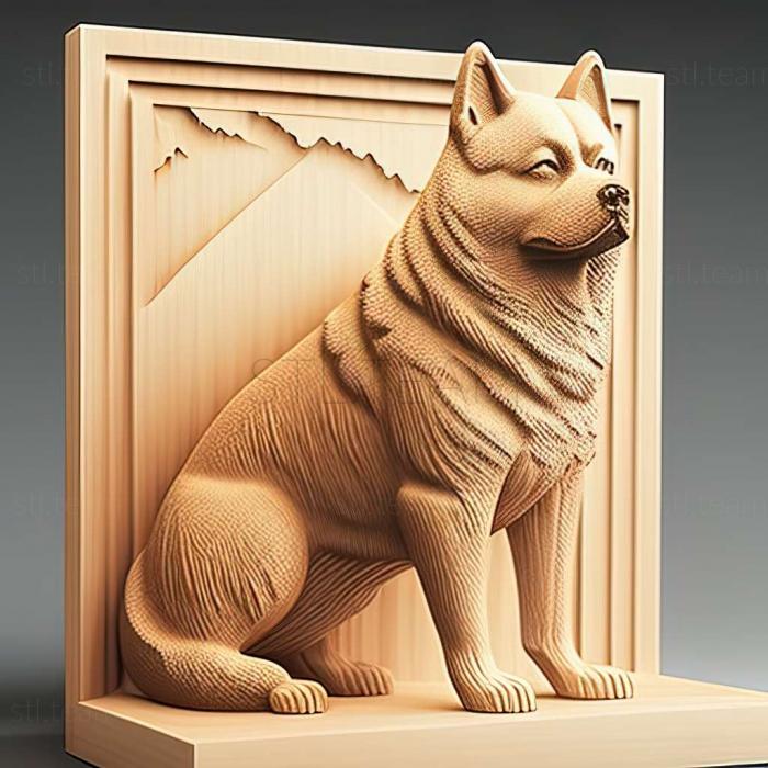 3D модель Собака американська акіта (STL)